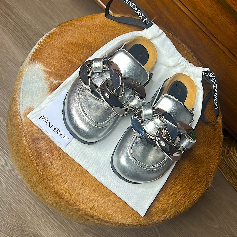NEW | JW ANDERSON CHAIN LOAFER LEATHER MULES - New w/o box | Sold-out color - Picture 3 of 10